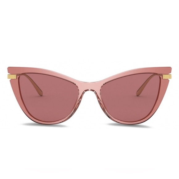 DOLCE & GABBANA pink soft cat eye sunglasses - Picture 1 of 8